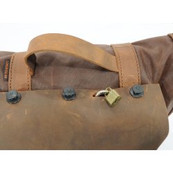 Longride Heritage, sidetaske, 9,5 eller 18 liter, brun eller gr&oslash;n canvas