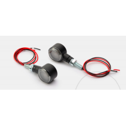 Daytona D-Light, SOL LED blinkst, sorte, miniblink gult eller klart glas