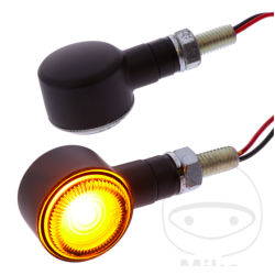 Daytona D-Light, SOL LED blinkst, sorte, miniblink gult eller klart glas