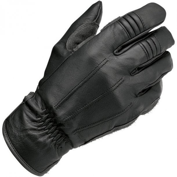 Biltwell Work Glove, klassisk MC lderhandske, black, chocolate eller gold