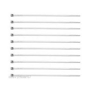 Chrom spndebnd, cable ties, 10 stk, 10 cm