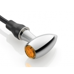 Rizoma FR151 CLUB L 2-i-1 MC blink og positionslys, chrom eller sort