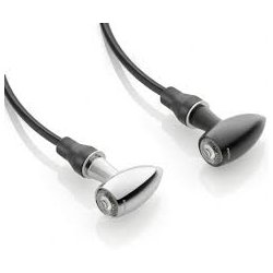 Rizoma FR155 CLUB S 3-i-1 MC blink og bremselys, chrom eller sort