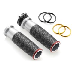 Rizoma GR221 URLO, MC hndtag, 22mm, model, sort / alu, med farvede pynteringe