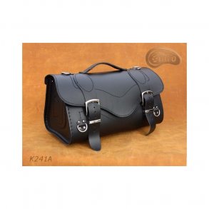 Custom/Cruiser taske, lder, til bagagebrer, universal