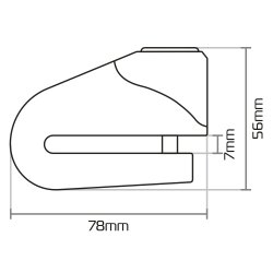 Oxford Quartz XD6 disc lock (6mm pin)