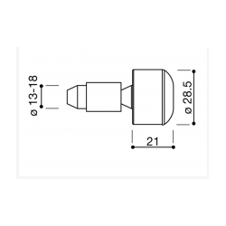 Rizoma MA502 MC styrende/vgt 60 gr.