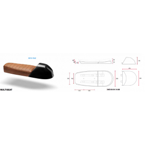 C-Racers, Multiseat, universalsde, Flattrack/Cafe, sort