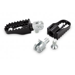Burly, sorte MX style Pegs, Fodhvilere Harley XL, Sportster, 98-2020