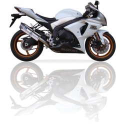 Ixil Carbon, sort eller rustfri, Slip-on med DB killer - 4-1 system, GSX1000R 2009-2011