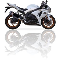Ixil Carbon, sort eller rustfri, Slip-on med DB killer - 4-1 system, GSX1000R 2009-2011