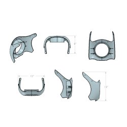 Burly Outlaw Fairing, MC universal styr kbe, 5 3/4 lygte