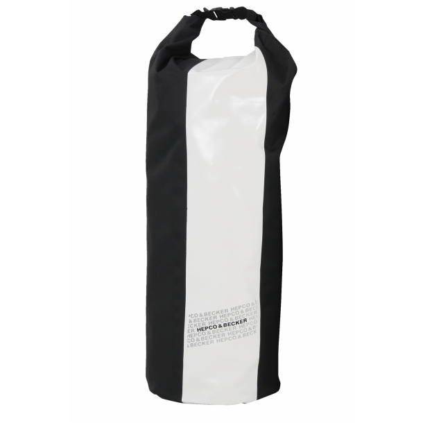 Hepco Becker Packsack/DryBag, 22 liter, sort/hvid