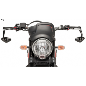 Puig Hi-Tech IV, MC styrendespejl, sort eller alu, universal