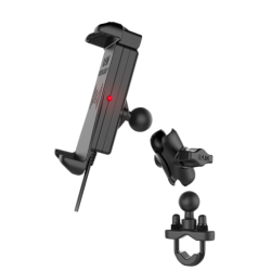 Ram Quick-Grip Waterproof Wireless Charging Handlebar Mount, trdls mc lader