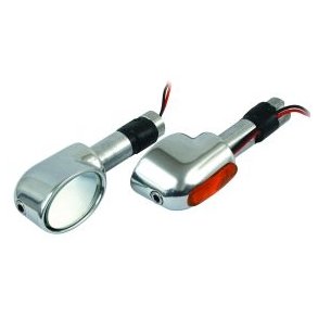 Robbans styrendespejl convex med LED blink