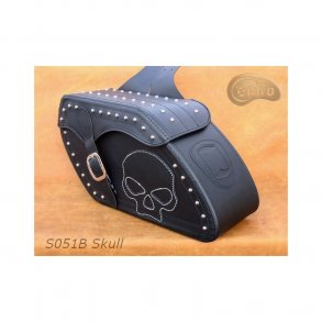 Custom/Cruiser, Taskest MC, Model Skull, lder, st 2 x 24 liter, med eller uden nitter