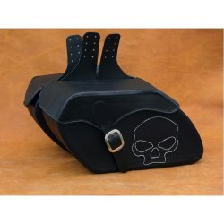 Custom/Cruiser, Taskest MC, Model Skull, lder, st 2 x 24 liter, med eller uden nitter