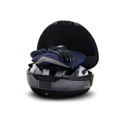 SHAD SH48 Carboncover, Topboks 48 liter, rygpuder og med universal monteringsplade.