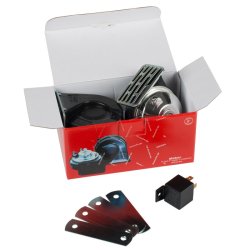 Stebel TM80/2C CHROMED 12V 410Hz+500Hz, Vintage Style