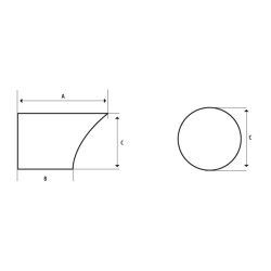 Shark Nose LED baglygte