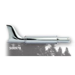 Fishtail, slip-on, udstdning/lyddmper, chrom