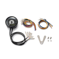 Velona digital spedometer m. omdrejningstllermodel Black