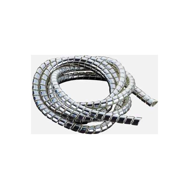 Plast kabelomvikler i chrom-look, ca. 150cm