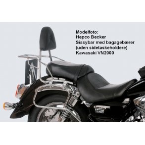 Hepco Becker Sissybar med bagagebrer, VN2000