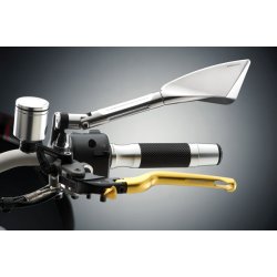 Rizoma BS160/162 Tomok MC Spejl, alu, sort, guld/sort