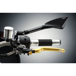 Rizoma BS160/162 Tomok MC Spejl, alu, sort, guld/sort