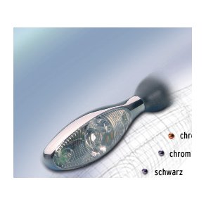 Kellermann LED blinklys med hvidt glas