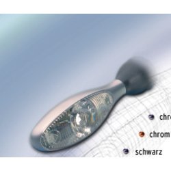 Kellermann LED blinklys med hvidt glas