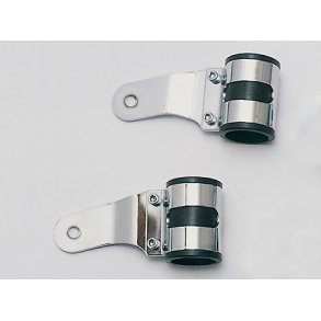 Forlygteholdere i chrom eller sort, flere forskellige diameter