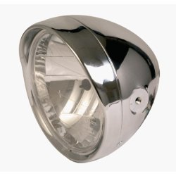 Chrom Forlygte CRUISER 6 1/2 tomme med skygge