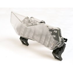 KAWASAKI LED baglygte tonet glas og chromreflektor