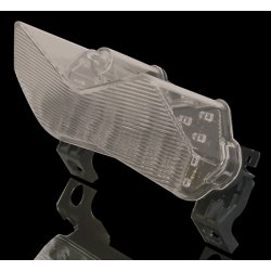 KAWASAKI LED baglygte tonet glas og chromreflektor